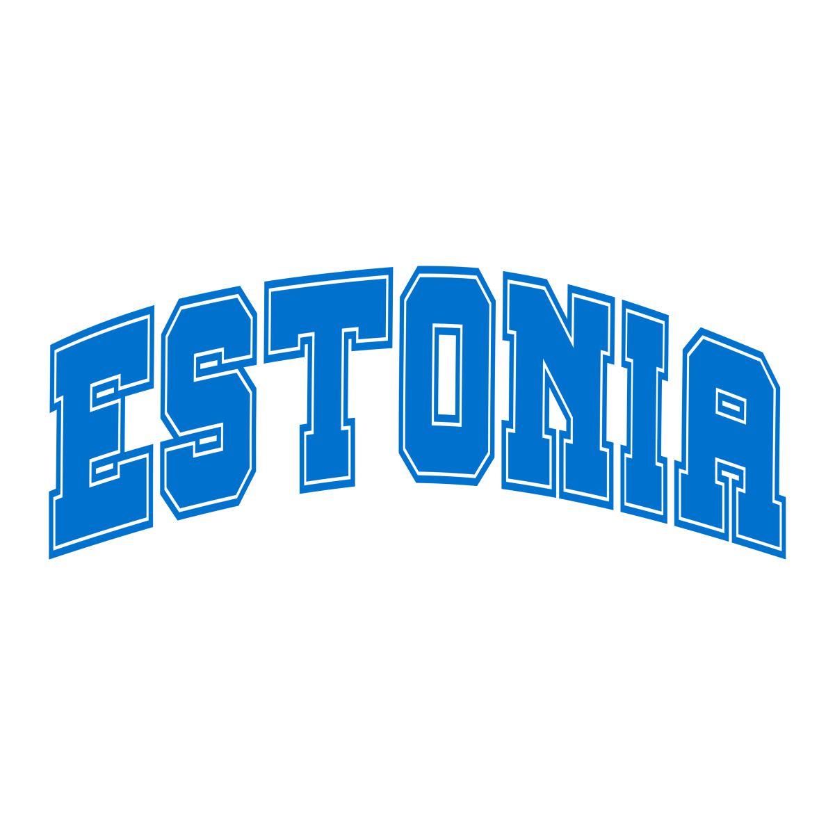 Valged UNISEX T-särgid "Estonia"