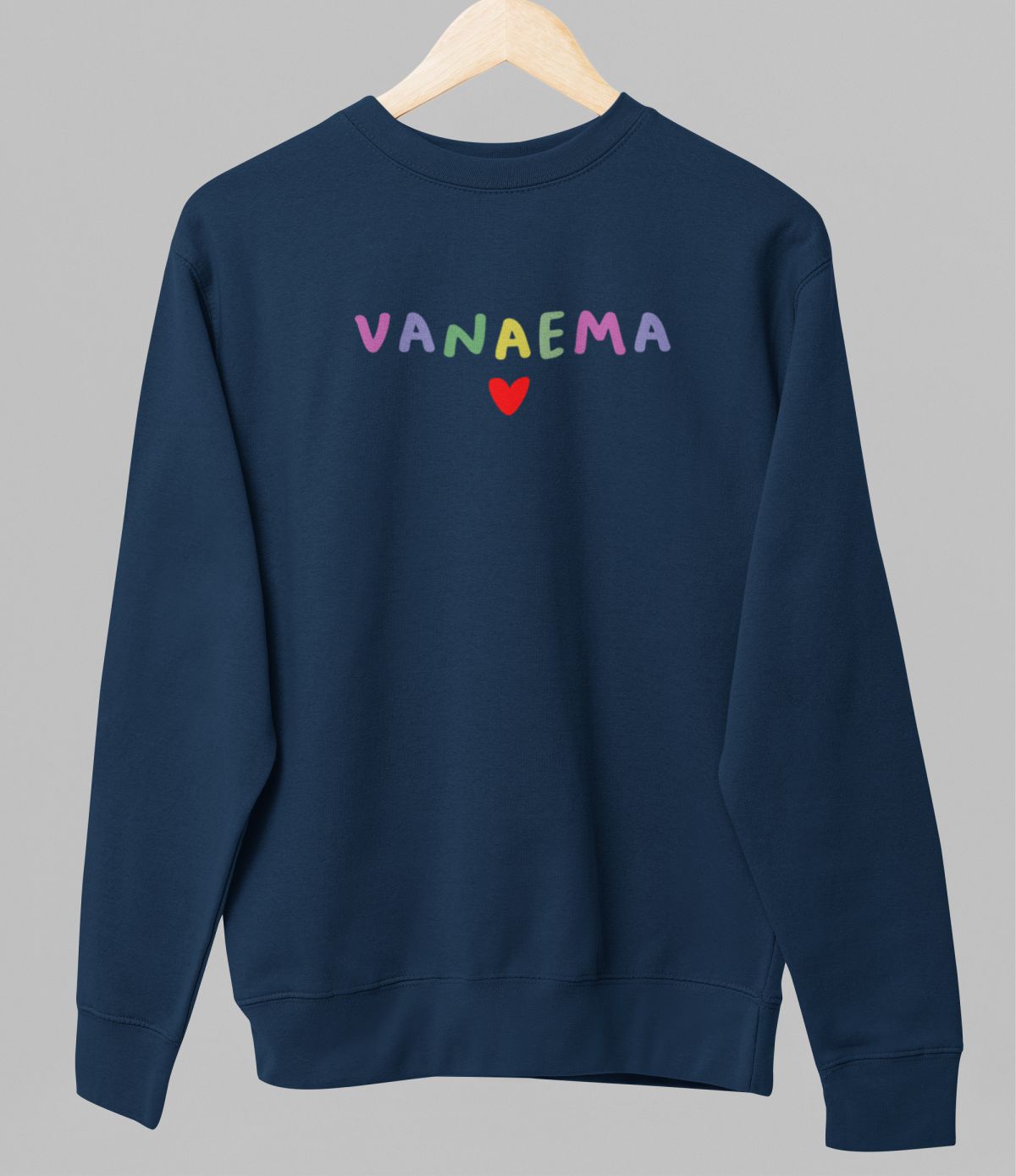 Sinine UNISEX dressipluus ilma kapuutsita "Vanaema"