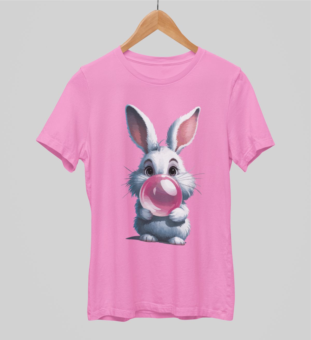 Rozā UNISEX krekli "Zaķītis"