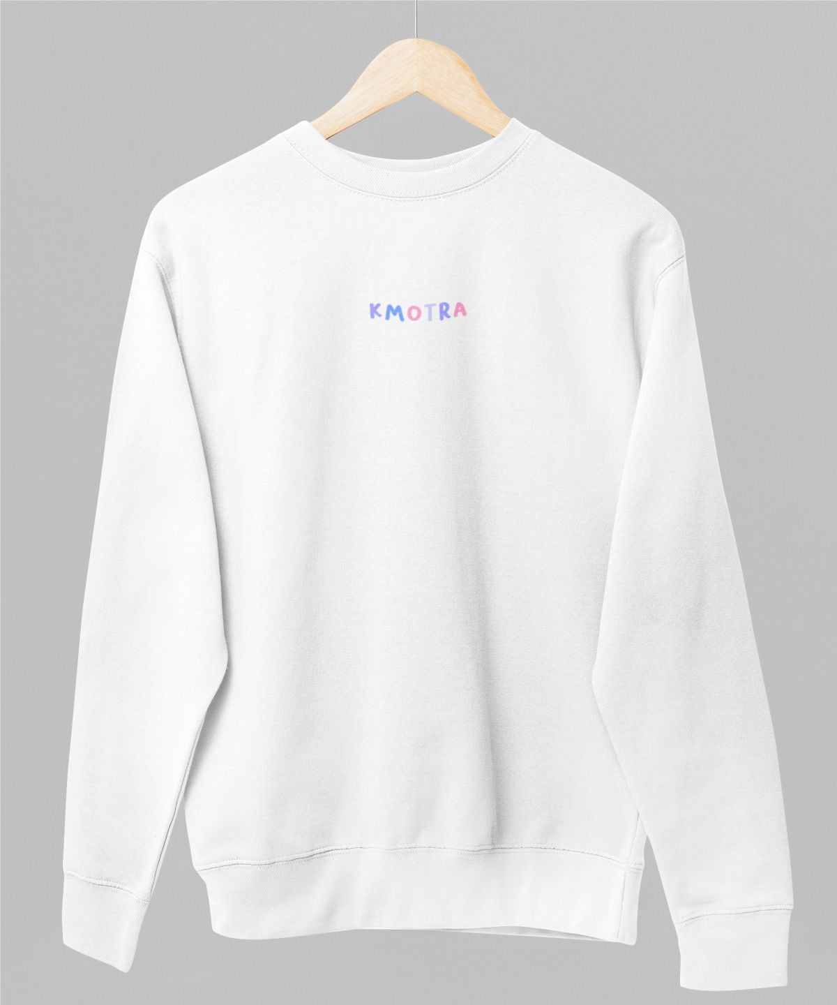 Bílá unisex mikina "Barevná kmotra"