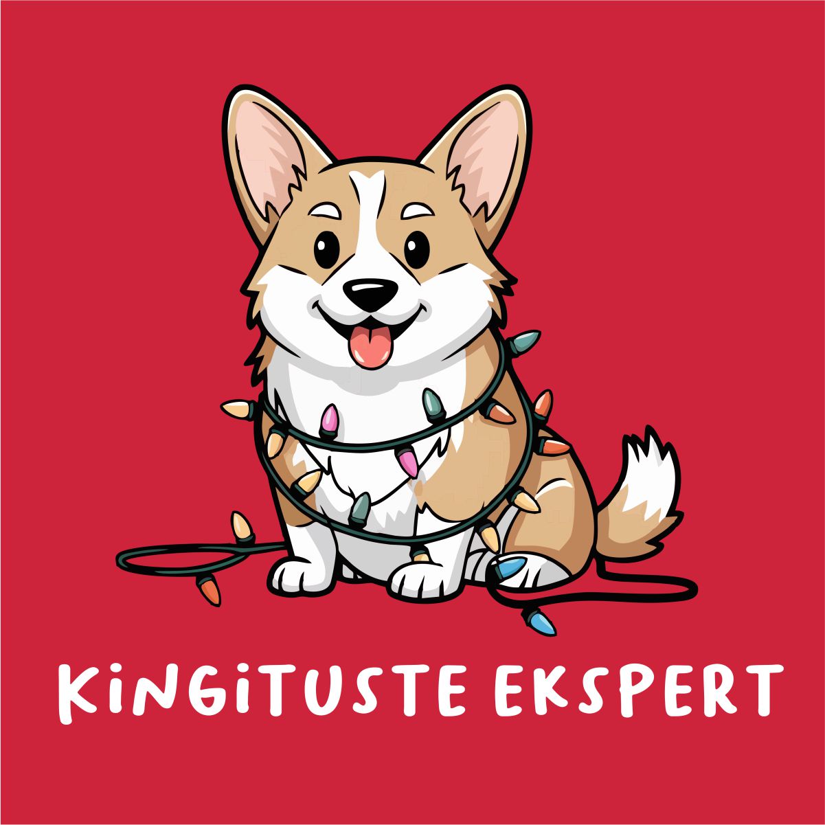 Punane UNISEX pusaer ilma kapuutsita "Kingituste ekspert"