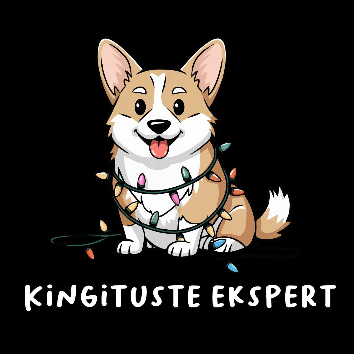 Must UNISEX pusaer ilma kapuutsita "Kingituste ekspert"