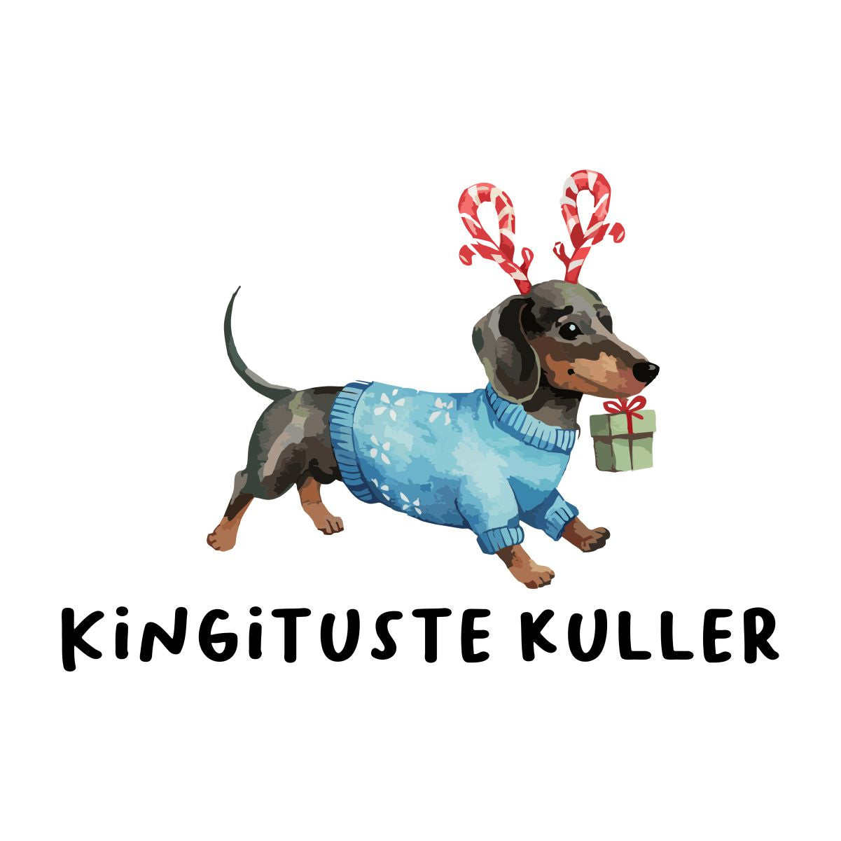 Valge UNISEX pusaer ilma kapuutsita "Kingituste kuller"