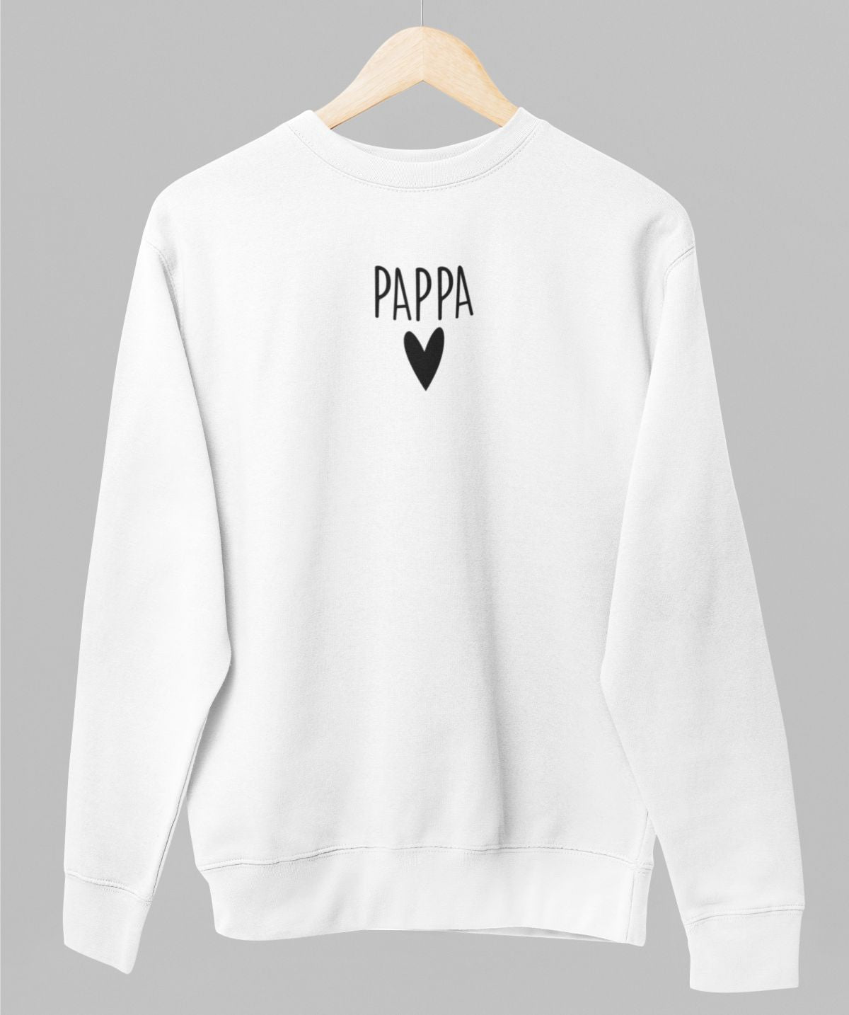 Vit UNISEX tröja “Pappa”