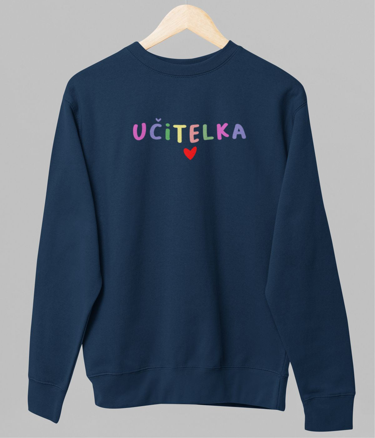 Modrá unisex mikina "Učitelka"