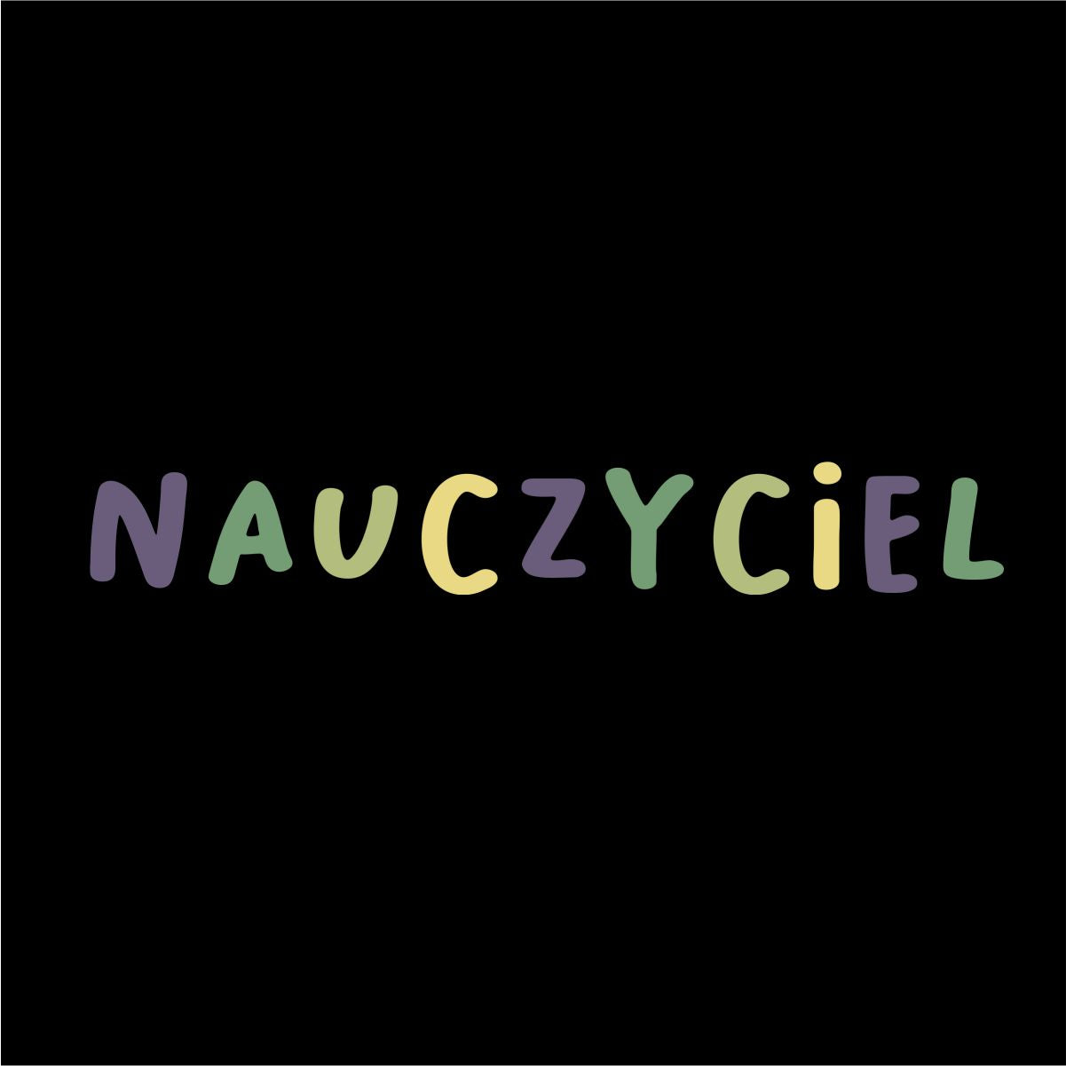Czarna UNISEX bluza "Nauczyciel" (Wyprodukowany towar)