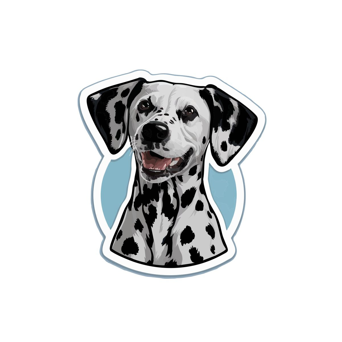 Biała UNISEX koszulka "Dalmatyńczyk" (Wyprodukowany towar)