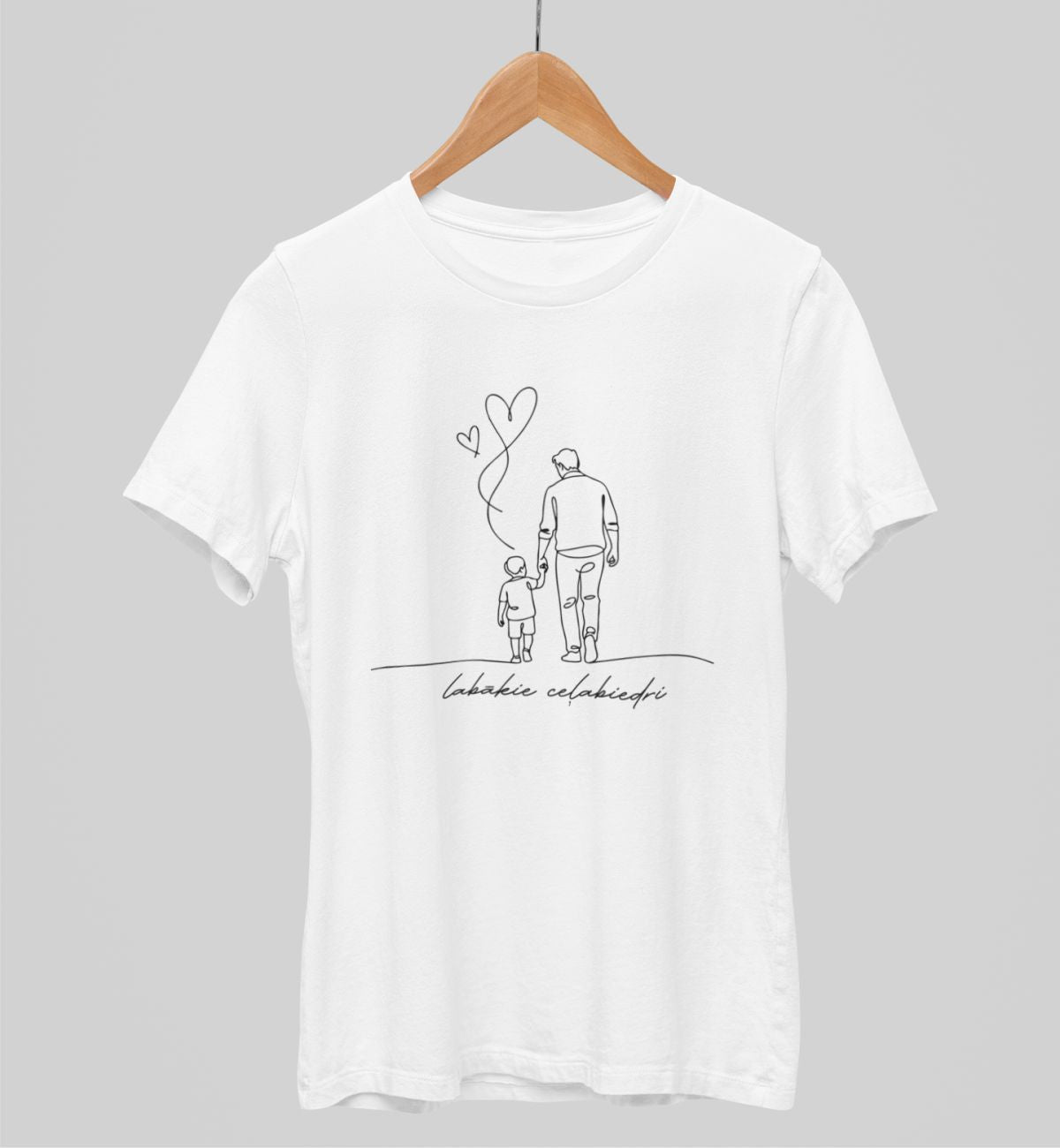 Balti UNISEX krekli "Kopīgs ceļš"