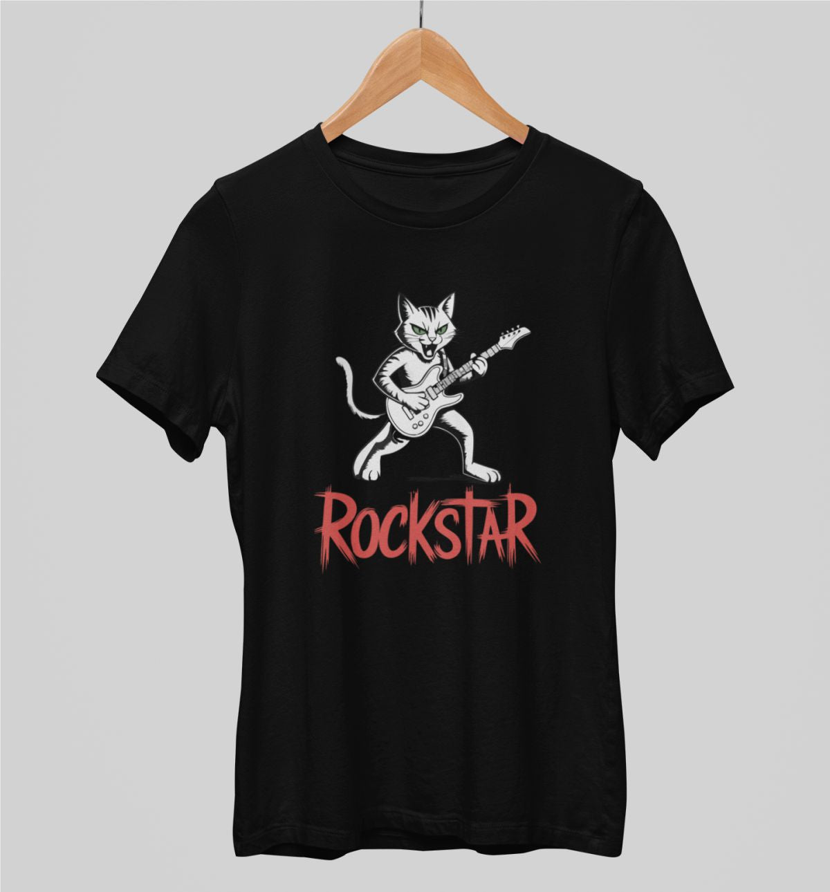 Svart UNISEX T-shirt Rockstar
