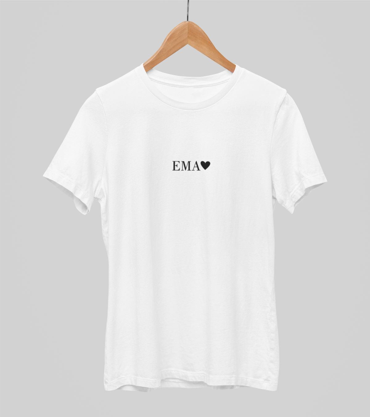 Valged UNISEX T-särgid "Ema südamega"