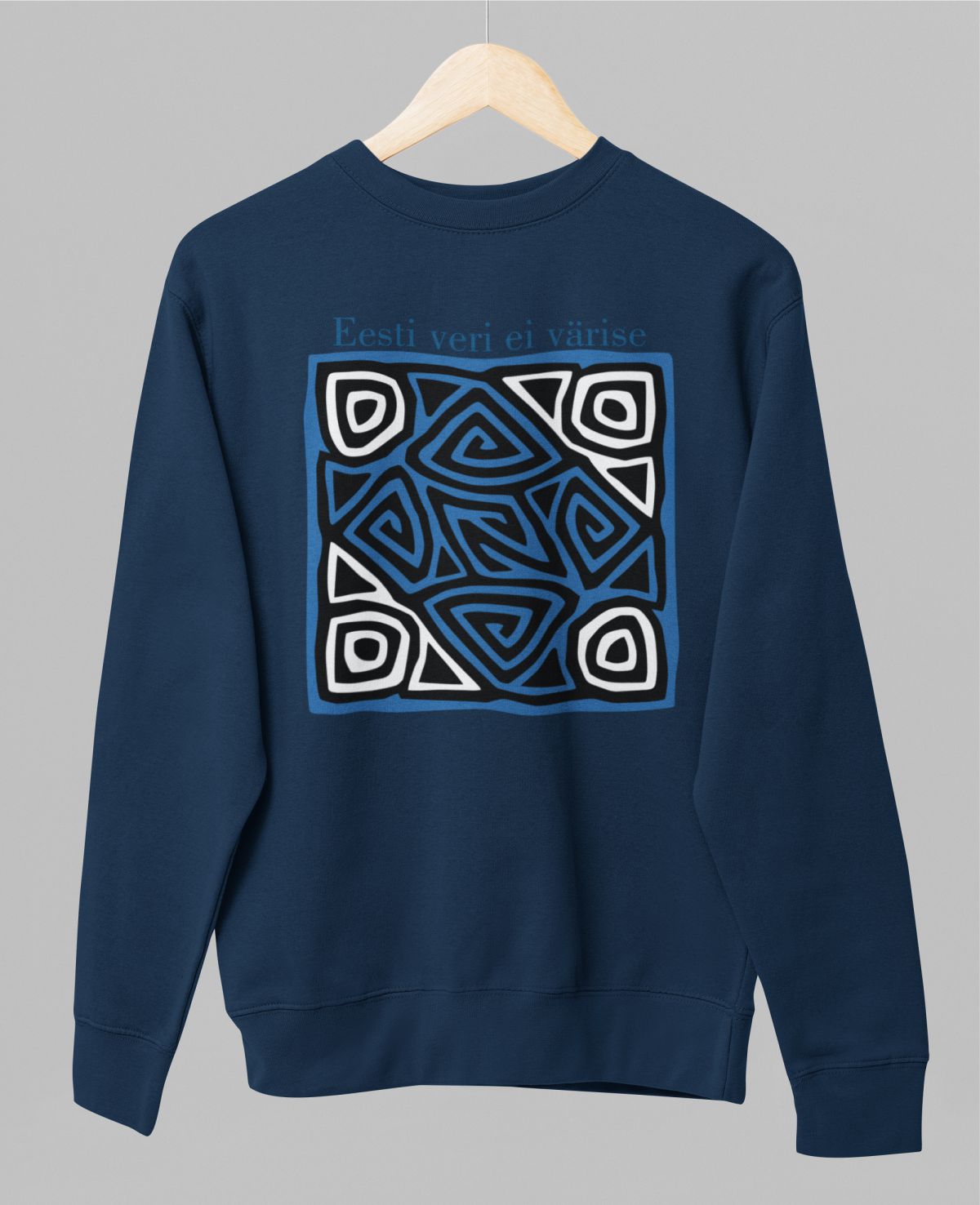 Sinine pusaer ilma kapuutsita "Eesti veri ei värise"