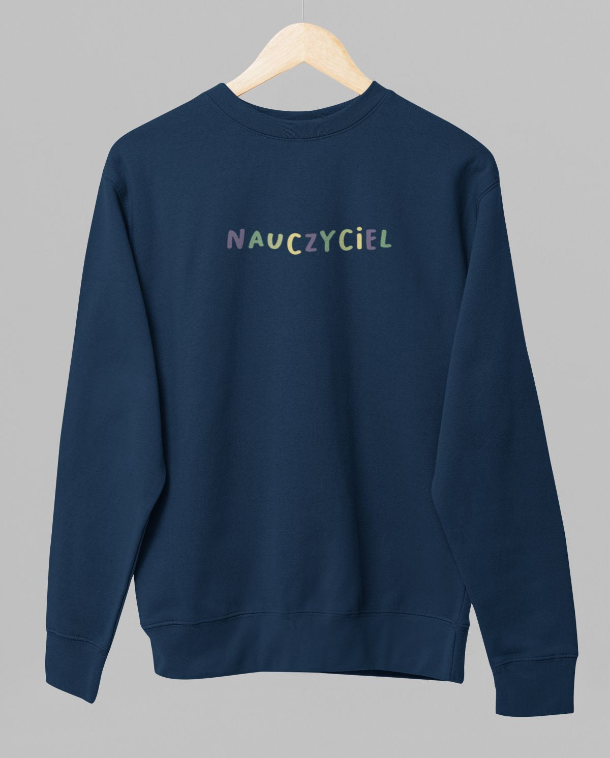 Niebieska UNISEX bluza "Nauczyciel" (Wyprodukowany towar)