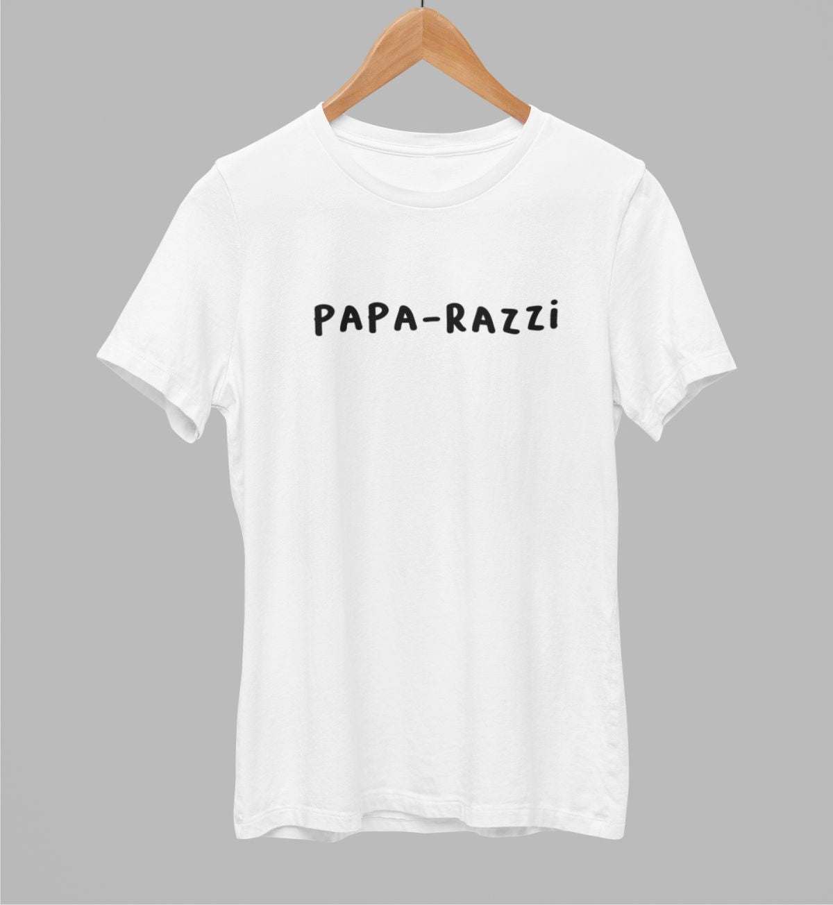 Valged UNISEX T-särgid "Papa - razzi"