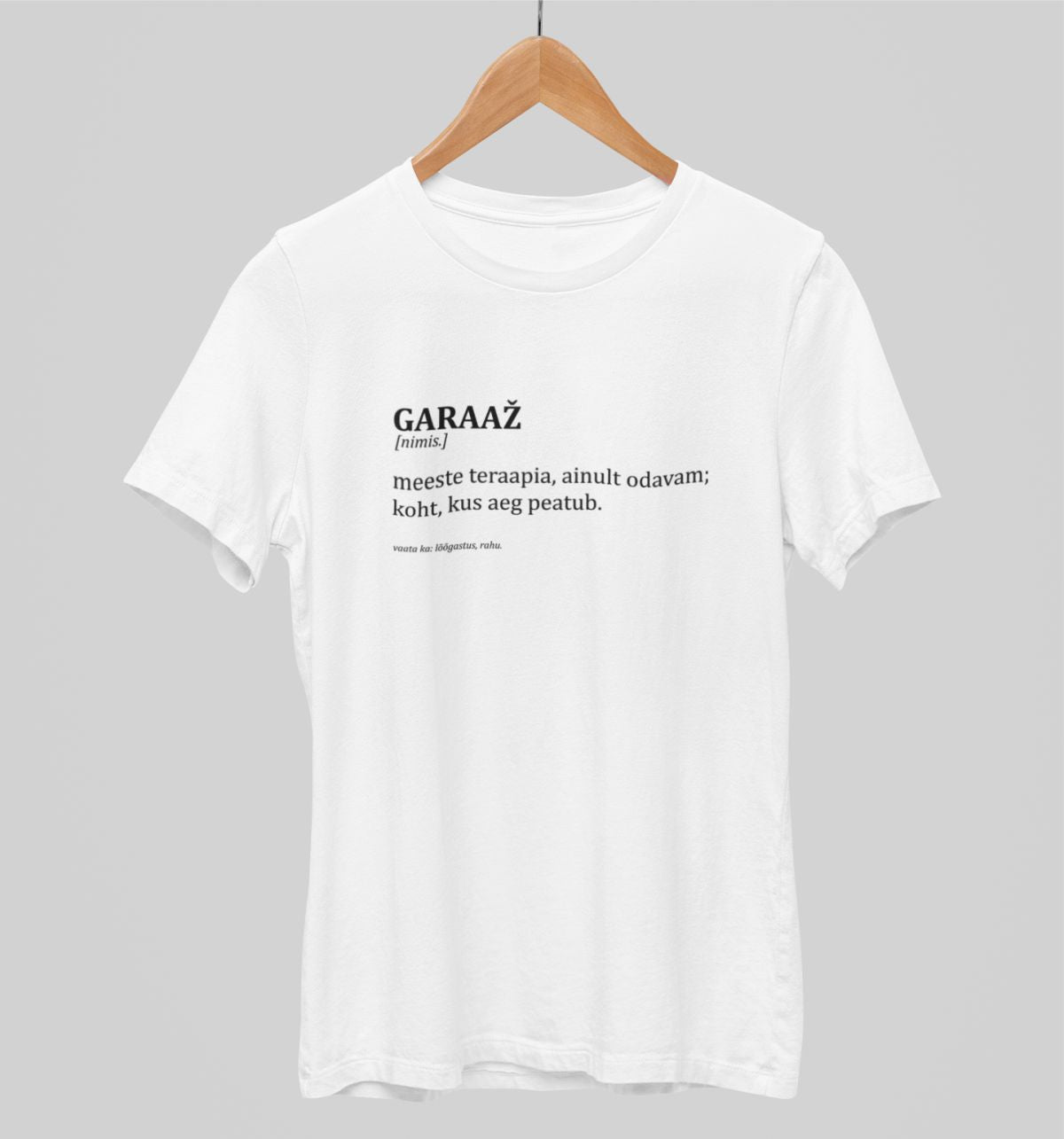 Valged UNISEX T-särgid GARAAŽ