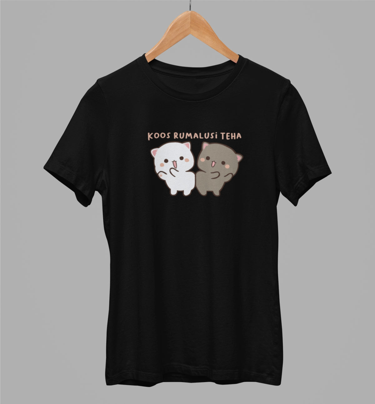 Must unisex T-särk "Koos rumalusi teha"