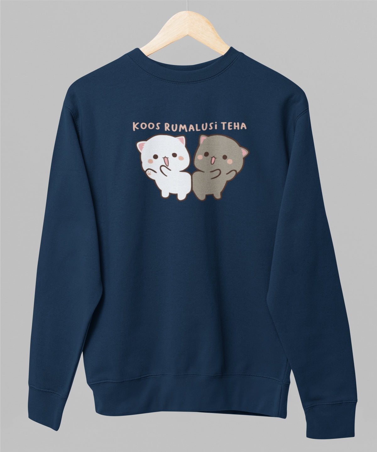 Sinine unisex pusa "Koos rumalusi teha"