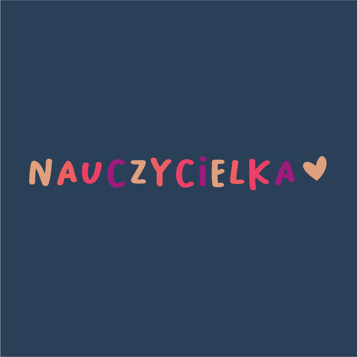 Niebieska UNISEX bluza "Nauczycielka" (Wyprodukowany towar)