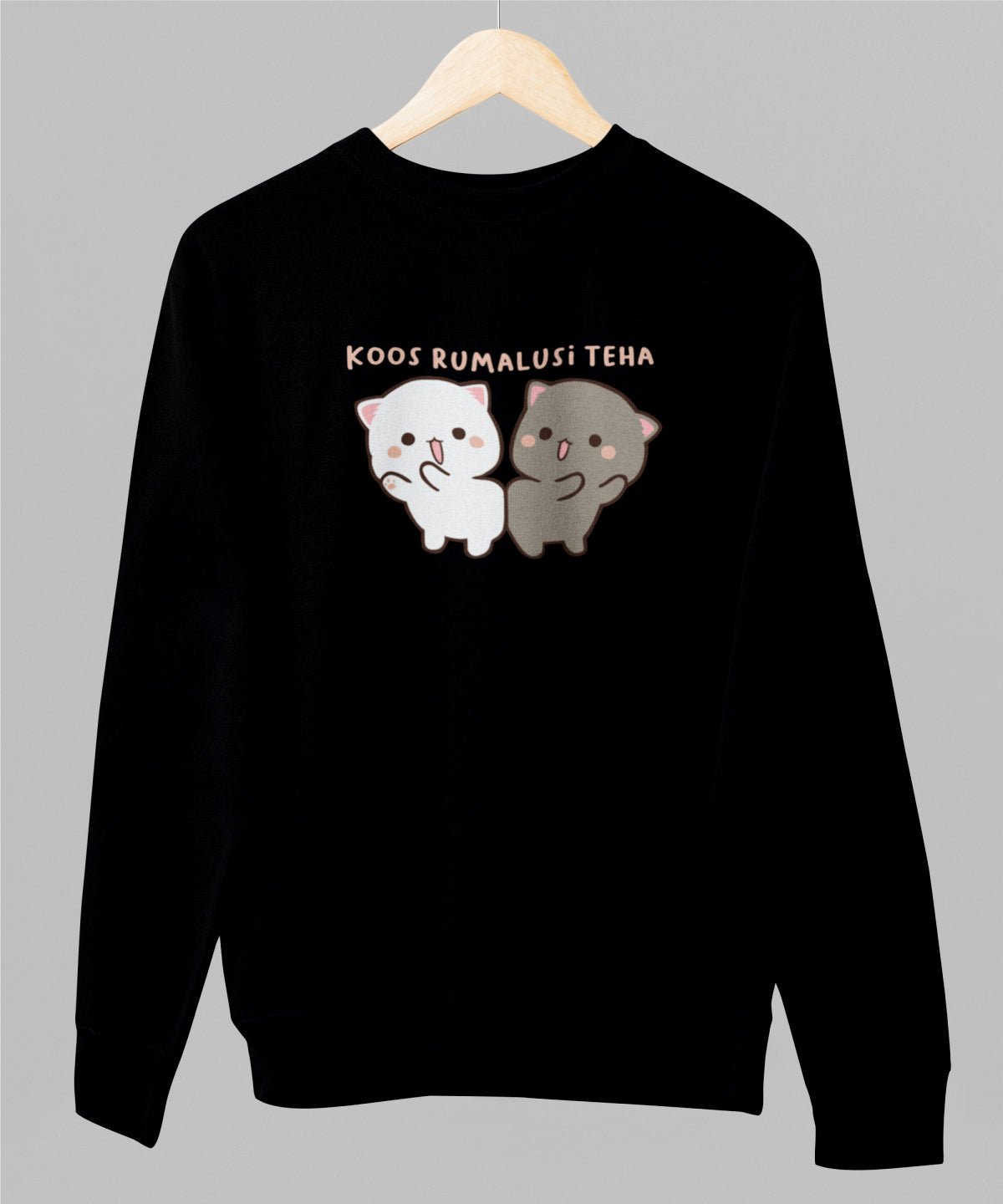 Must unisex pusa "Koos rumalusi teha"