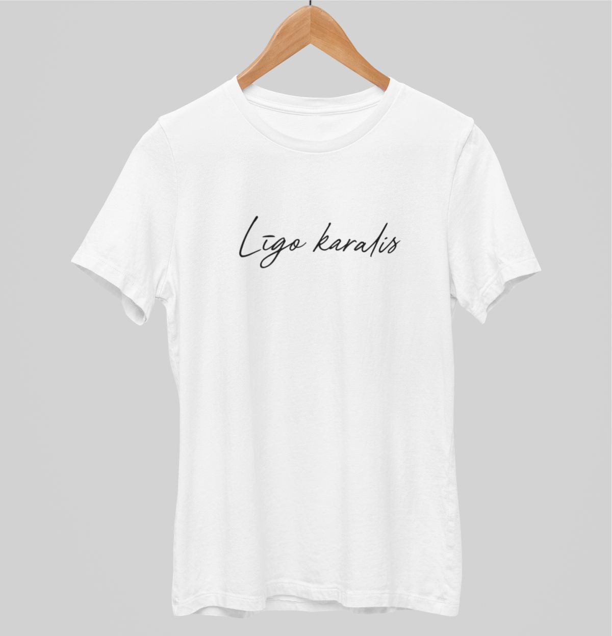 Balti UNISEX krekli "Līgo karalis"