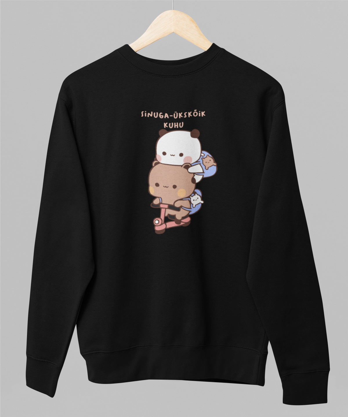 Must unisex pusa "Sinuga – ükskõik kuhu"