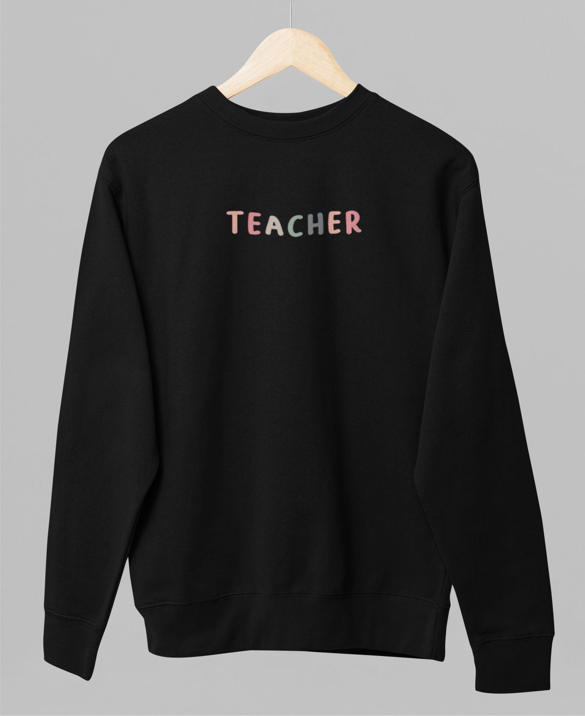 Czarna UNISEX bluza "Teacher" (Wyprodukowany towar)