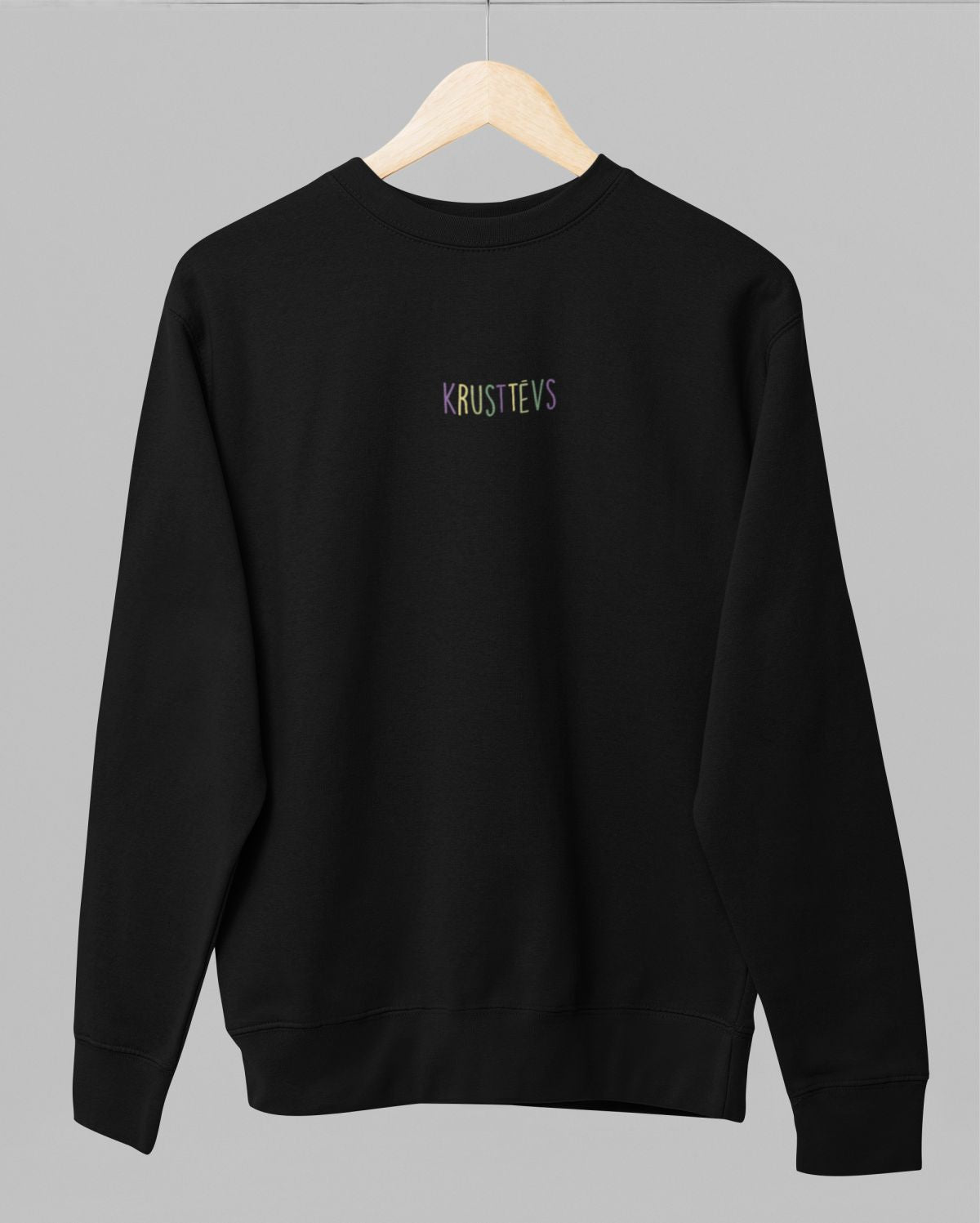 Melns UNISEX džemperis bez kapuces "Krusttēvs"