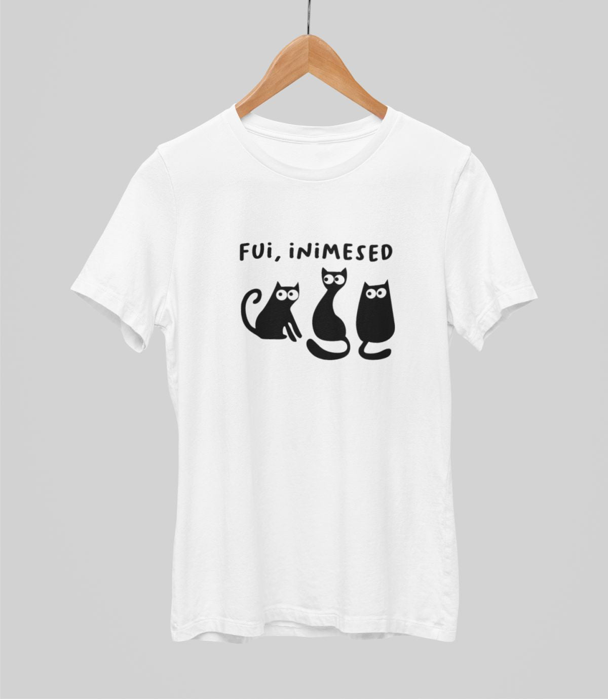 Valged UNISEX T-särgid "Fui, inimesed"