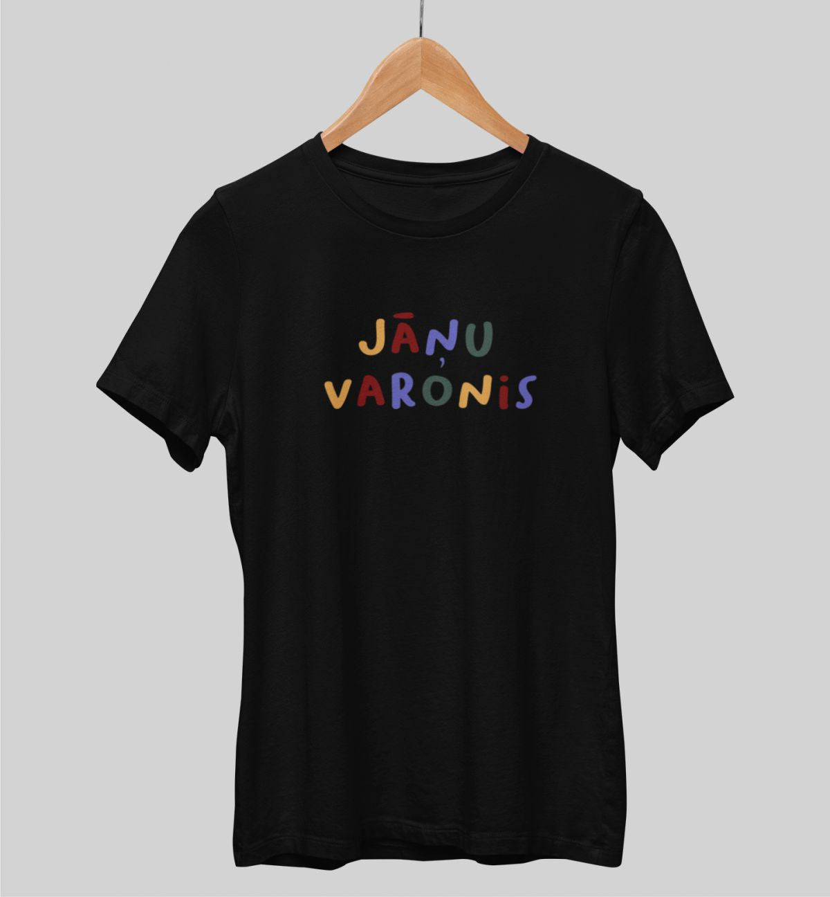Melni unisex krekli "Jāņu Varonis"