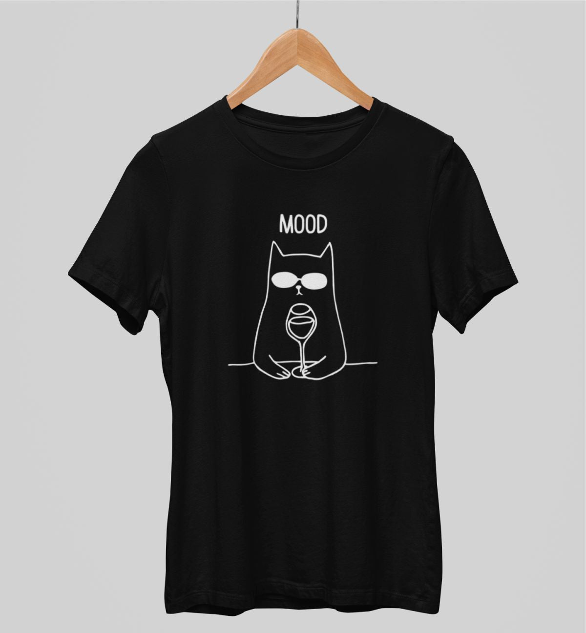Mustat unisex T-paidat "Mood"