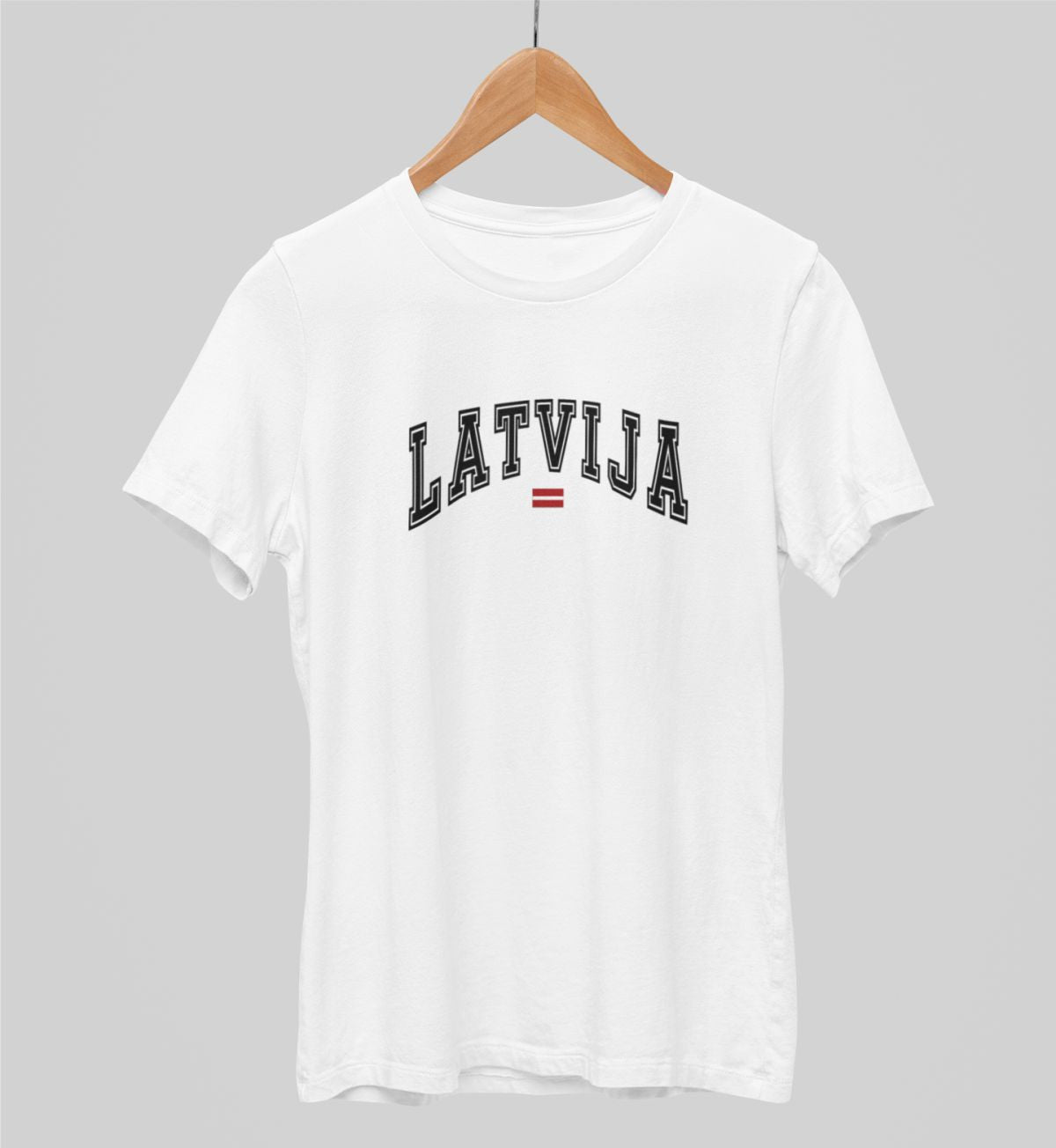 Balti UNISEX krekli "Mana valsts"