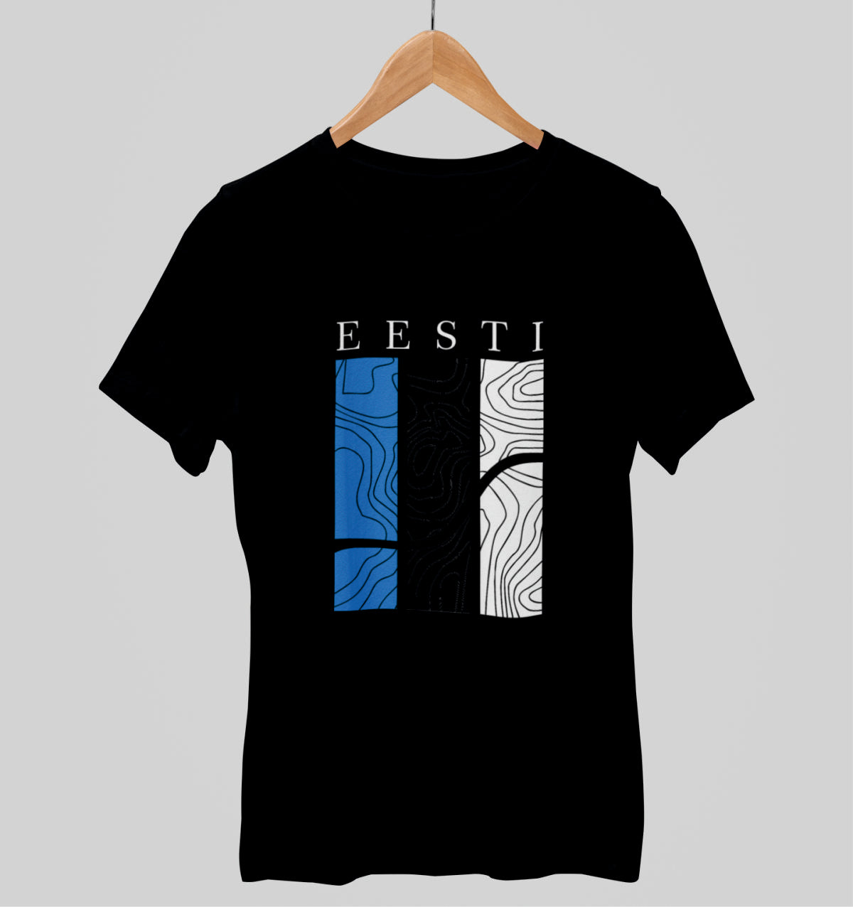 Mustad UNISEX T-särgid Eesti mustrites