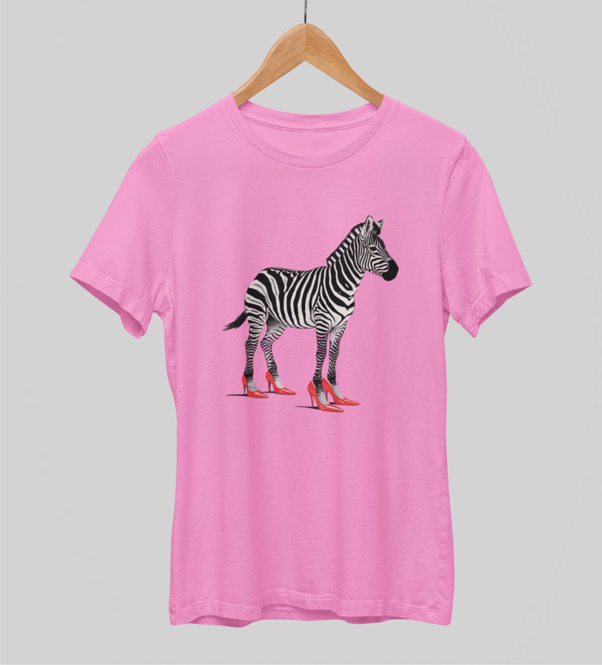 Růžové unisex tričko "Zebřík"