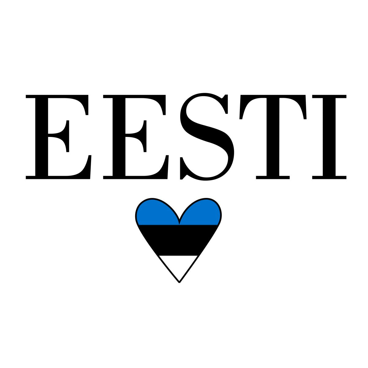 Valge unisex T-särk "Eesti"