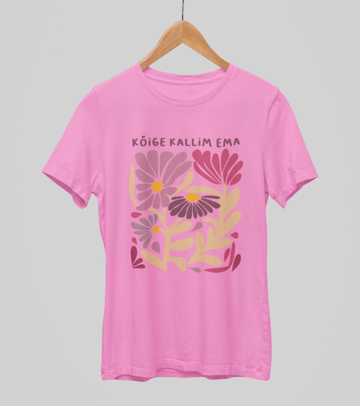 Roosad UNISEX T-särgid "Ema lilleaed"