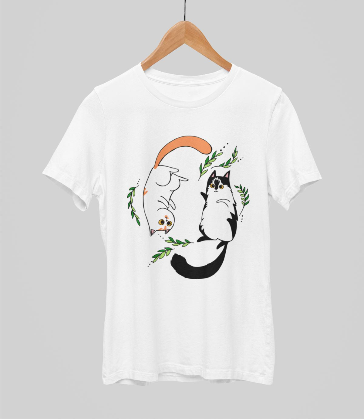 Valged UNISEX T-särgid "Kassipojad"