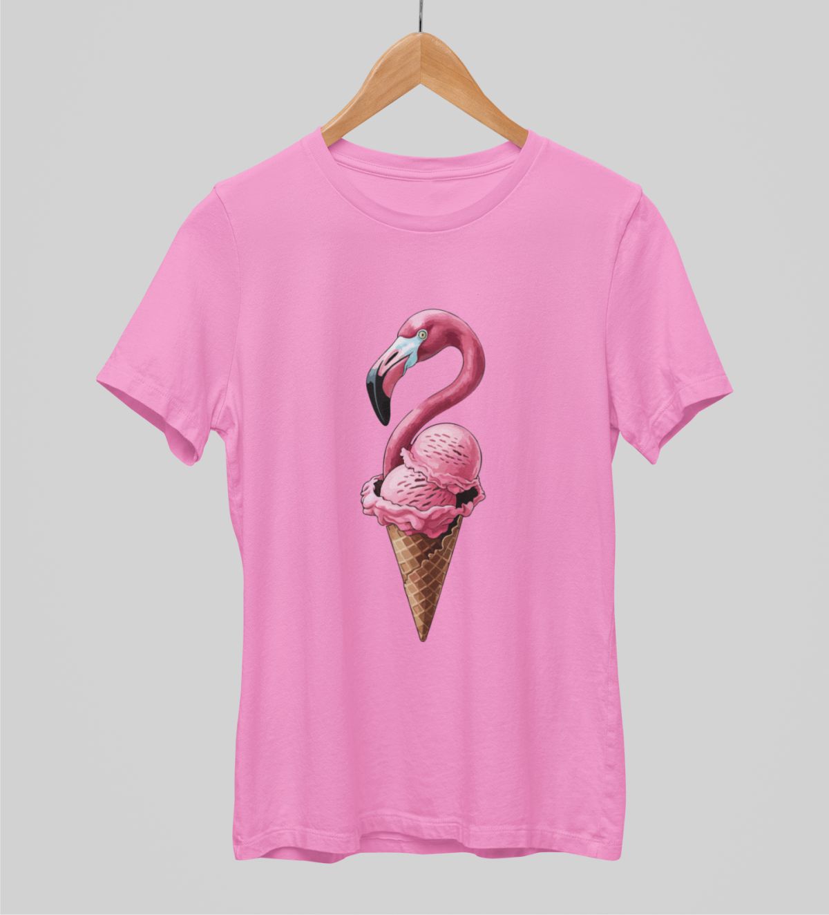 Růžové unisex tričko "Zmrzlina"