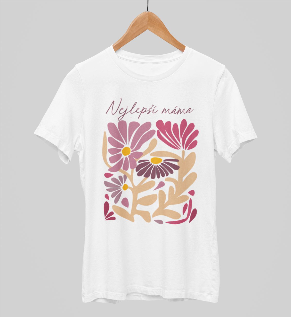 Bílé unisex tričko "Nejlepší máma"