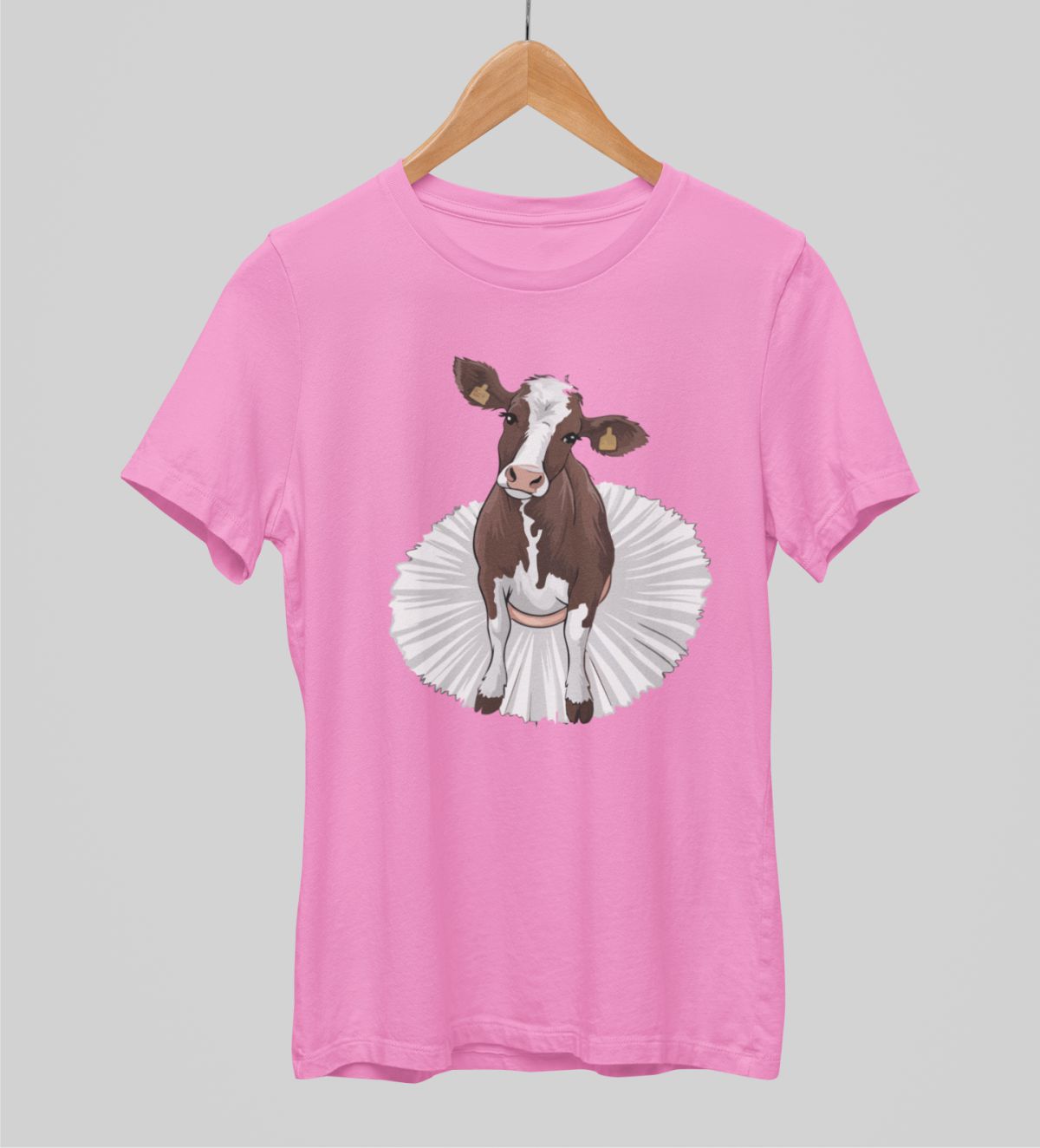 Růžové unisex tričko "Baletka"