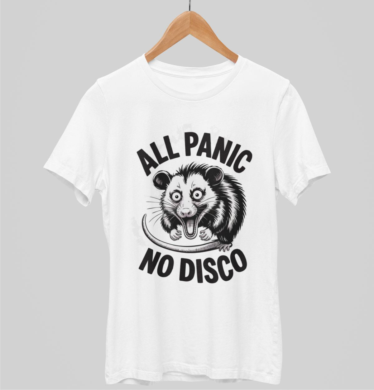 Vit UNISEX T-shirt All Panic No Disco