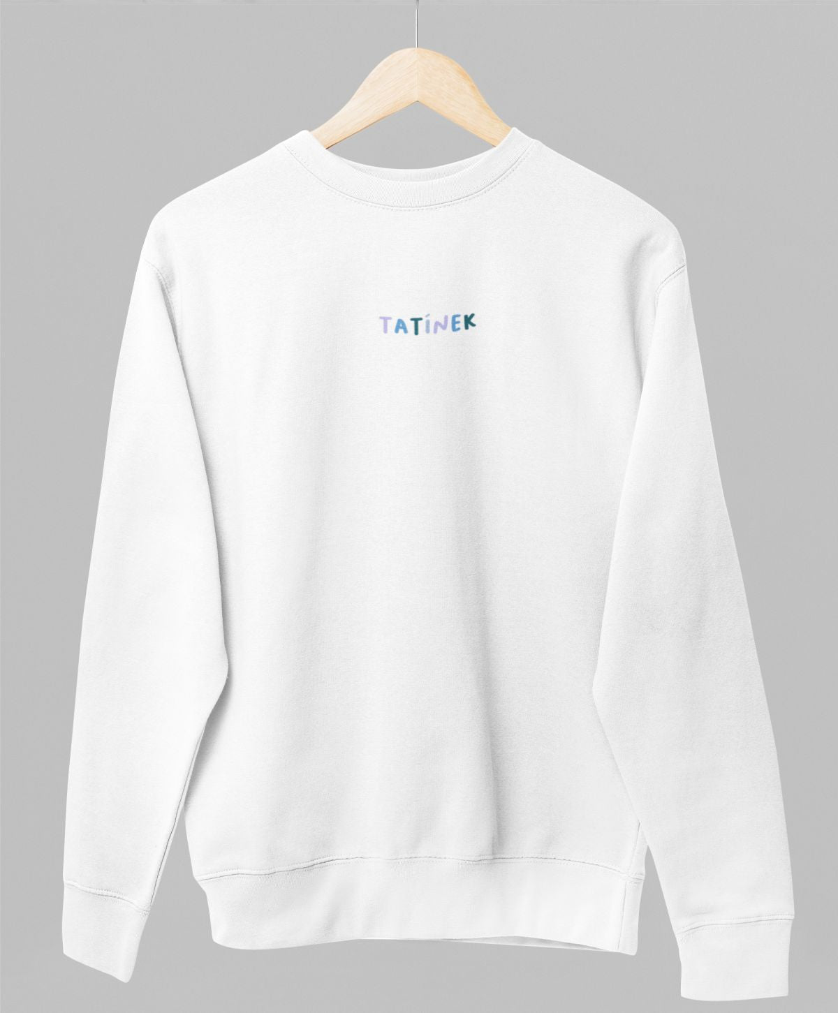 Bílá unisex mikina "Tatínek"