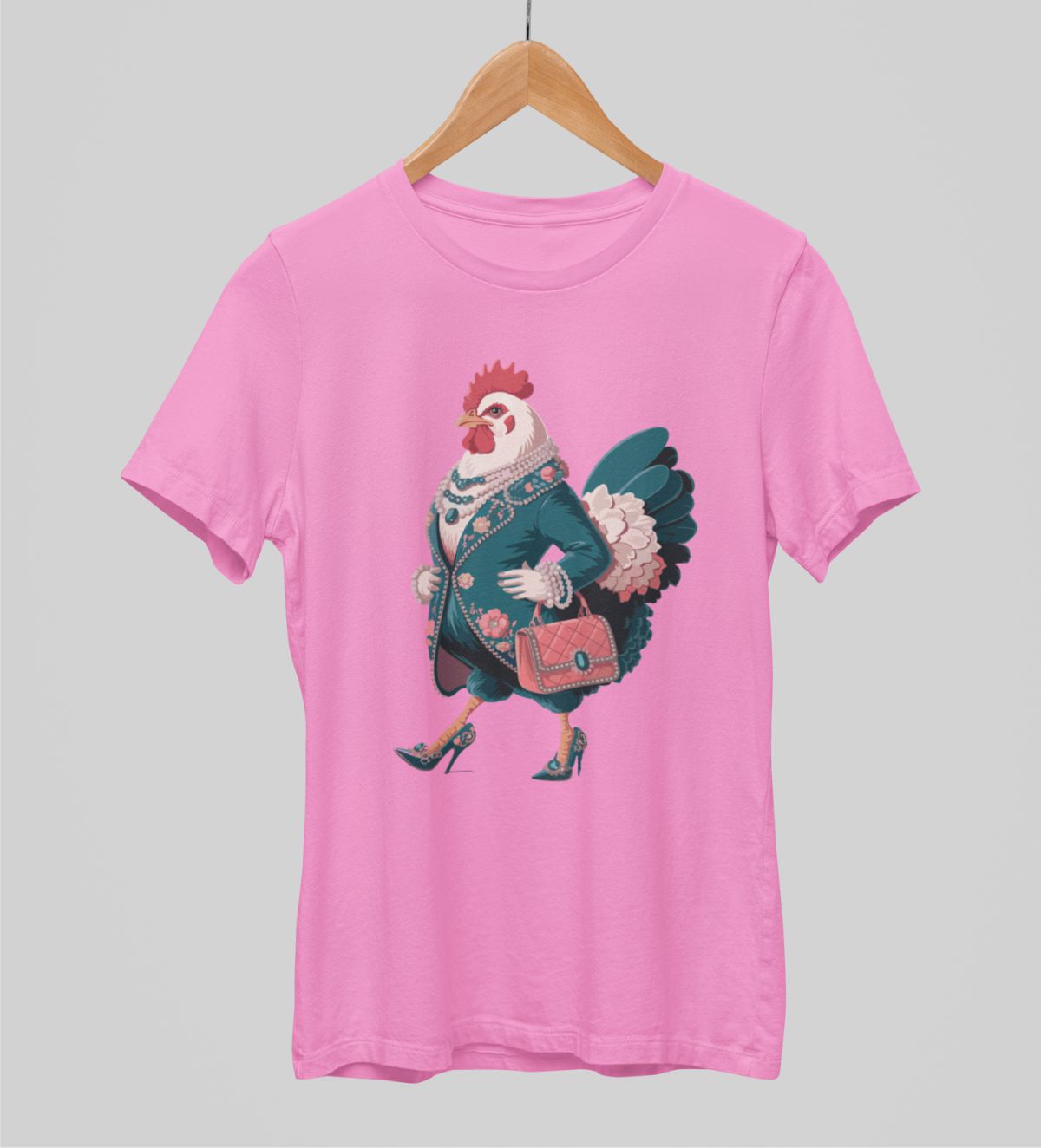 Růžové unisex tričko "Paní"