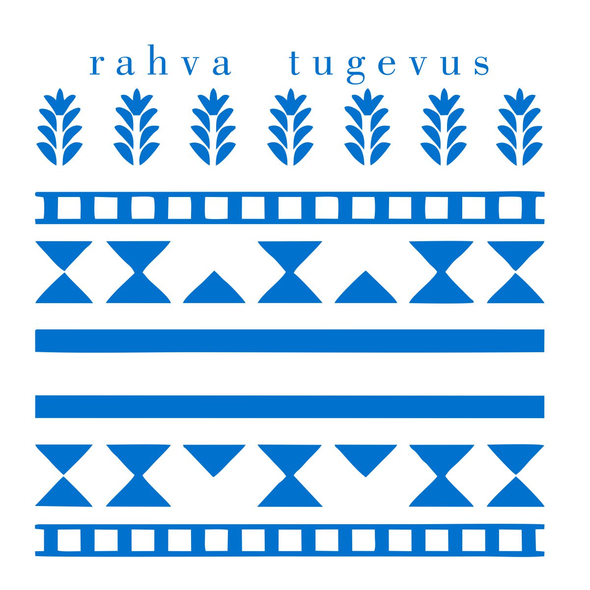 Valge unisex T-särk "Rahva tugevus"