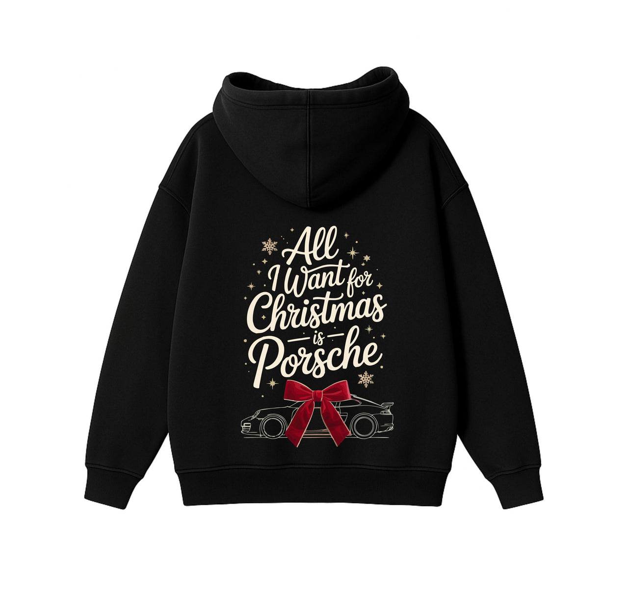 JUODAS OVERSIZED STOROS MEDŽIAGOS DŽEMPERIS "ALL I WANT FOR CHRISTMAS" XL