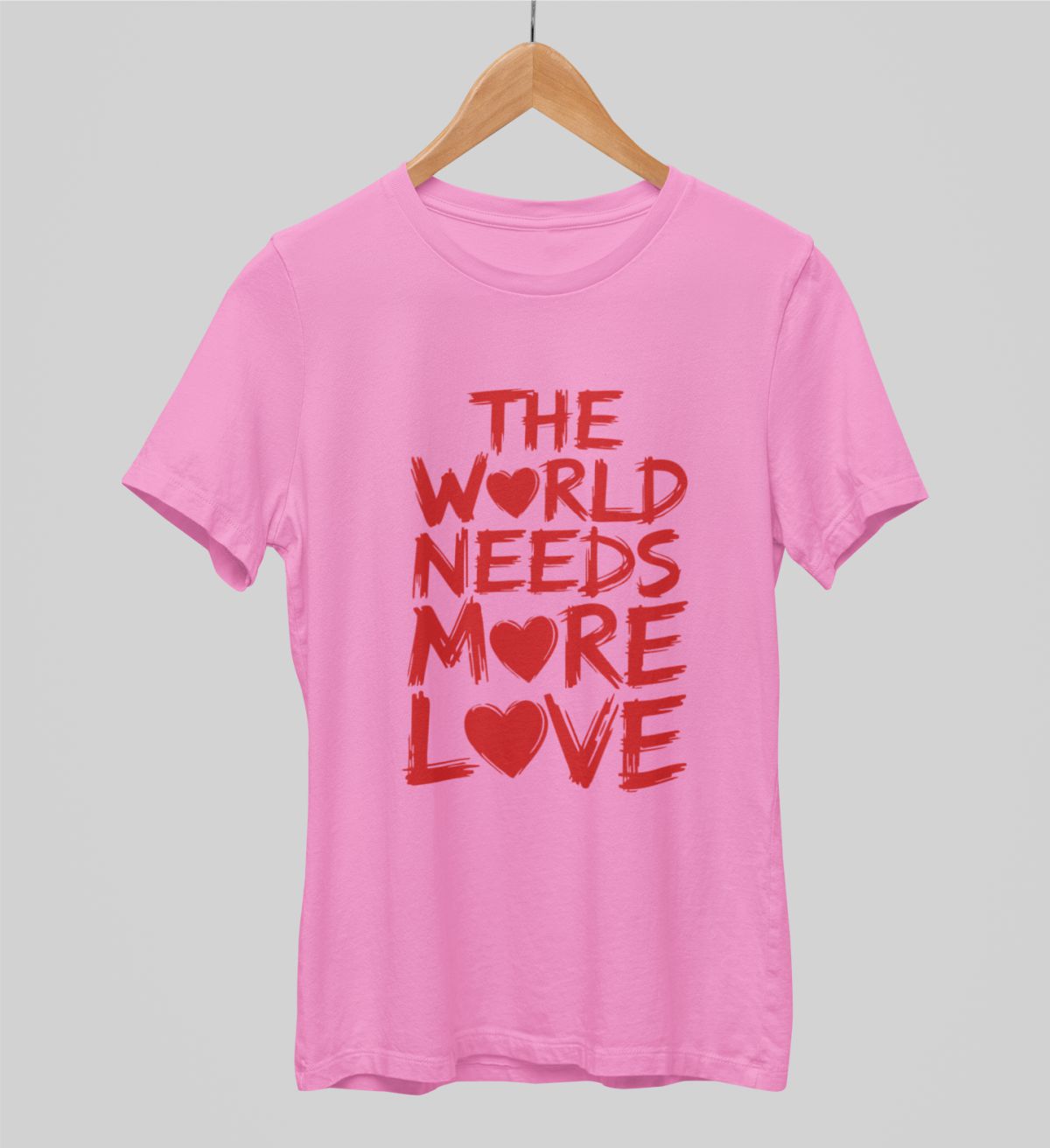 Rosa UNISEX T-shirt “The world needs more love”