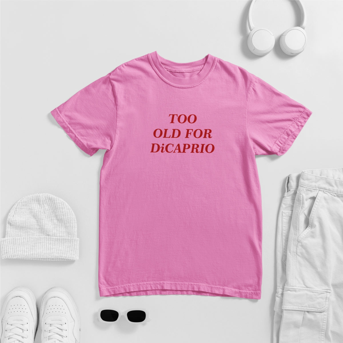 Pink unisex t-shirt "Too old"