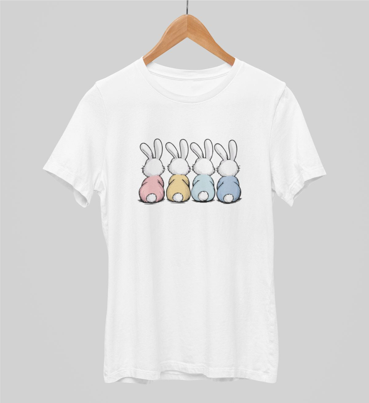 Balti UNISEX krekli "Pūkainās astītes"