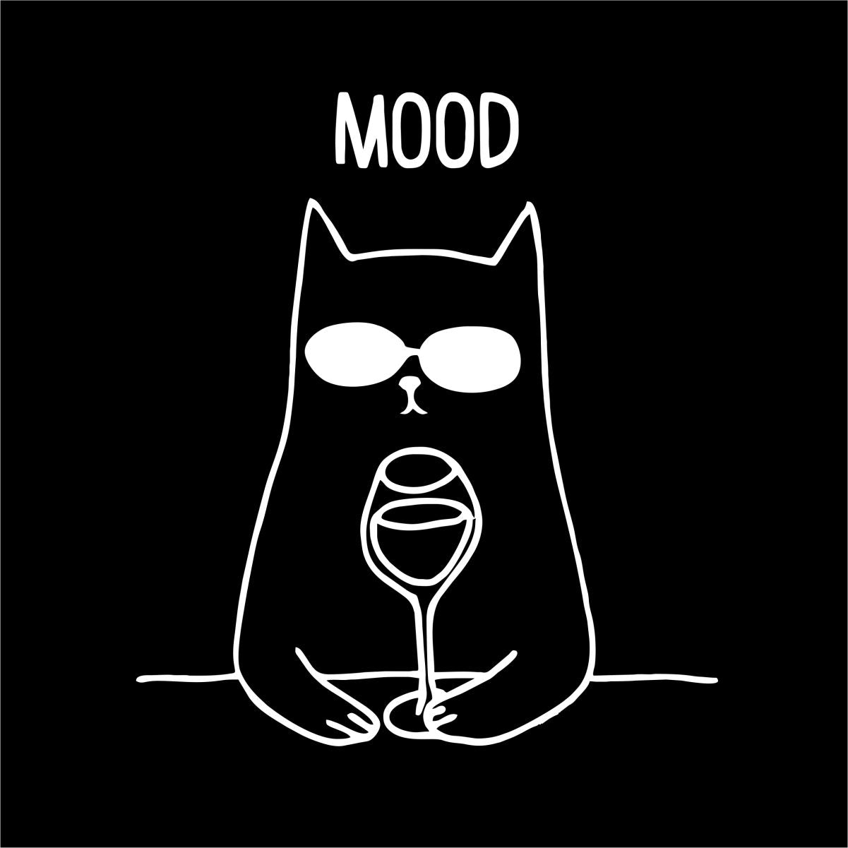 Melni UNISEX krekli "Mood"