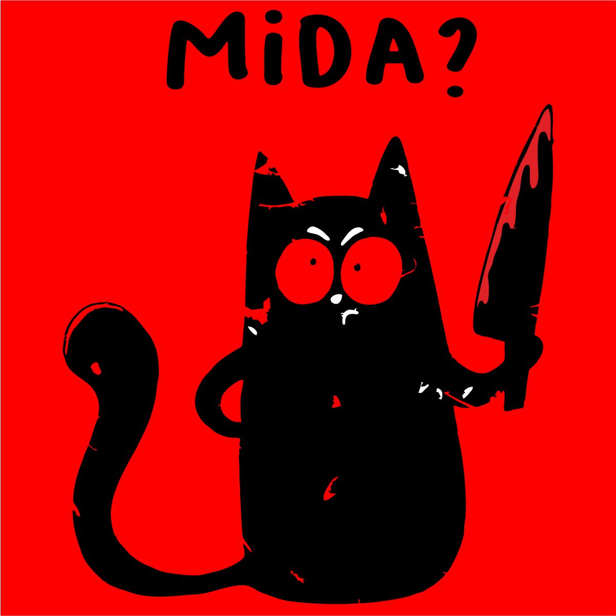 Punane UNISEX dressipluus ilma kapuutsita "Mida?"