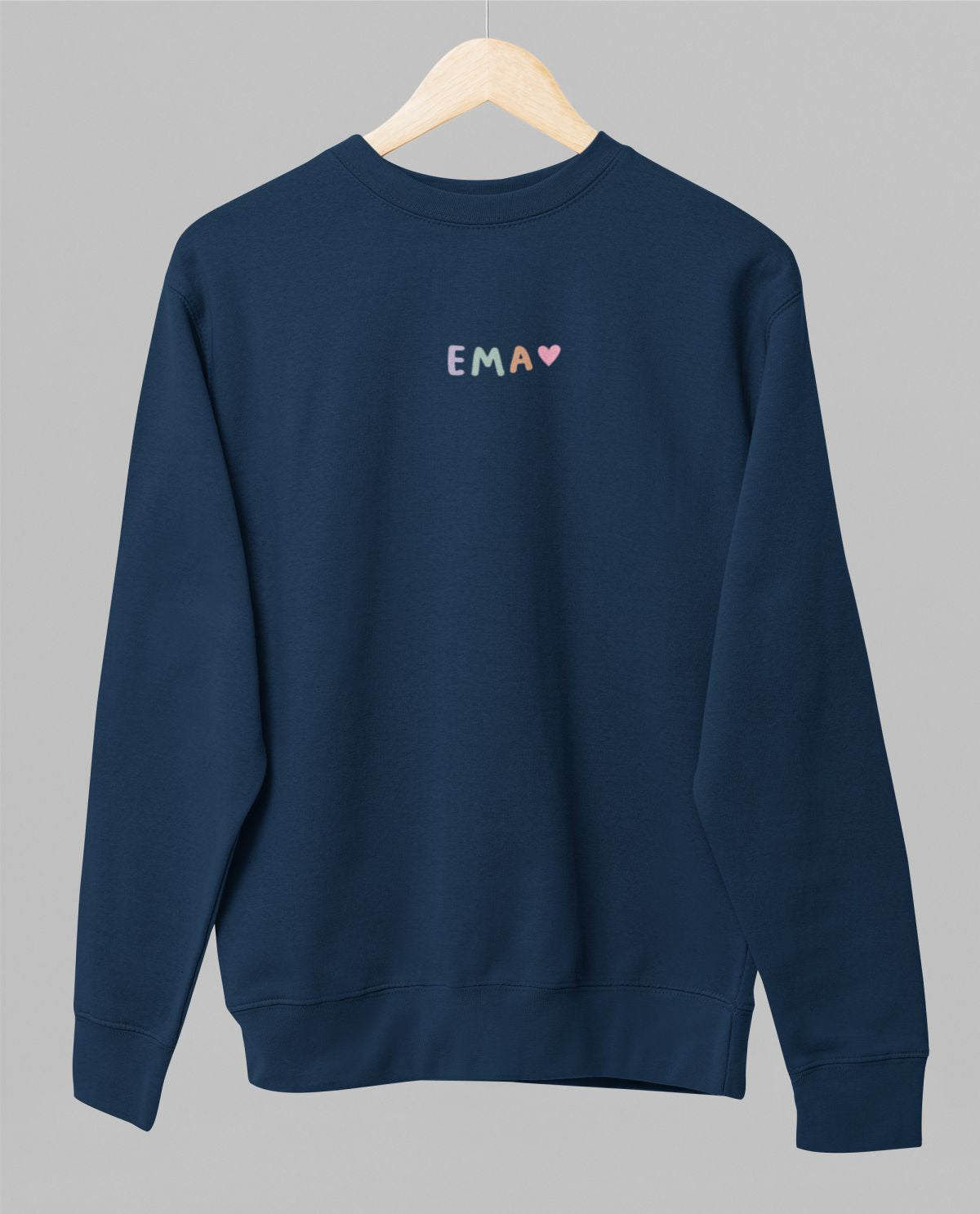 Sinine UNISEX dressipluus ilma kapuutsita "Värviline ema"