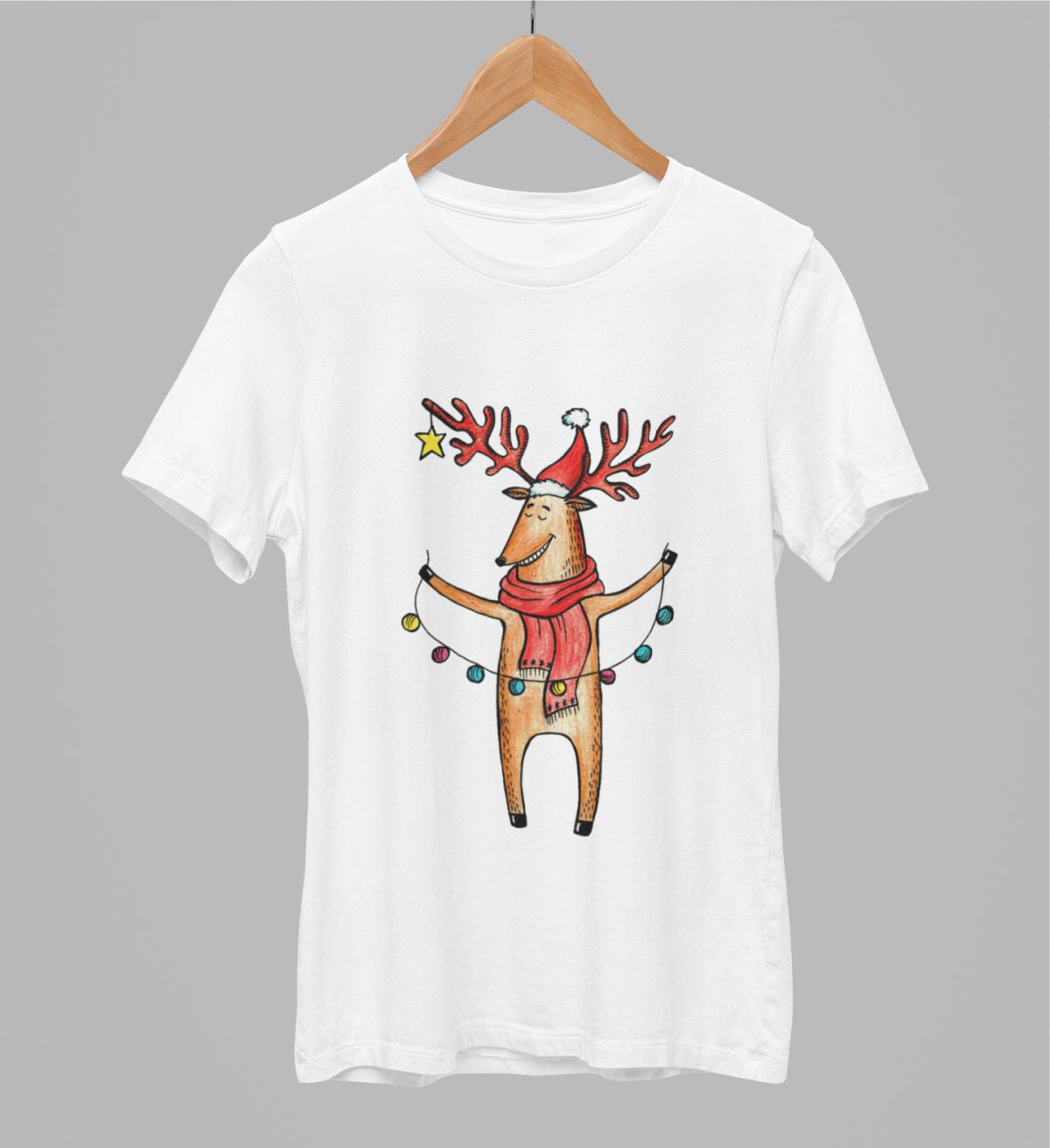 Valged UNISEX T-särgid "Põder"